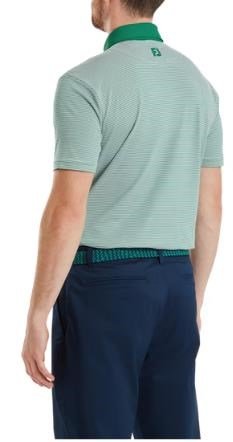 FootJoy Feeder Stripe Pique męskie polo, field green
