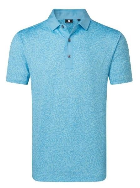 FootJoy Condensed Camo Print Lisle męskie polo, sea glass/blue reef/deep reef