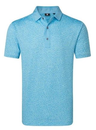 FootJoy Condensed Camo Print Lisle męskie polo, sea glass/blue reef/deep reef