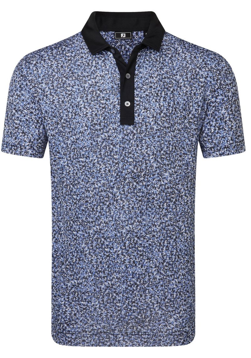 FootJoy Condensed Camo Print Lisle męskie polo, white/vivid violet/black