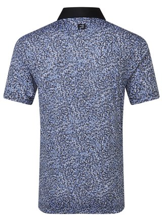 FootJoy Condensed Camo Print Lisle męskie polo, white/vivid violet/black