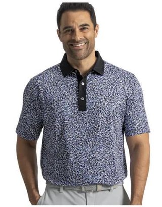 FootJoy Condensed Camo Print Lisle męskie polo, white/vivid violet/black