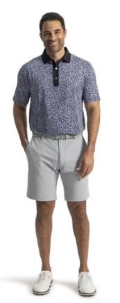 FootJoy Condensed Camo Print Lisle męskie polo, white/vivid violet/black