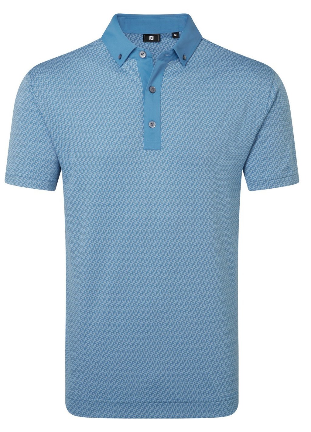 FootJoy Star Geo Jacquard męskie polo, coastal blue