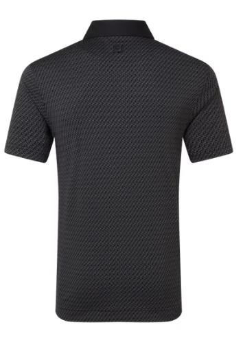 FootJoy Star Geo Jacquard męskie polo, czarne