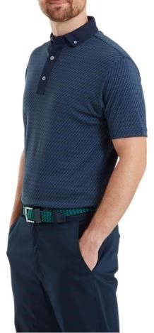 FootJoy Star Geo Jacquard męskie polo, granatowe