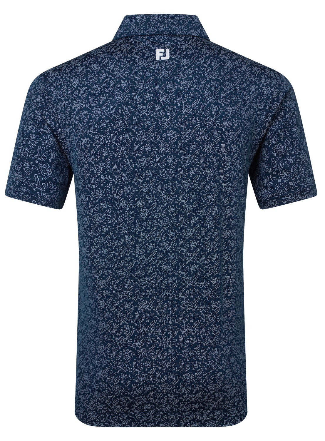 FootJoy Wingtip Floral Lisle męskie polo, granatowe