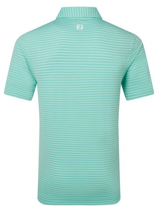 FootJoy Shadow Stripe Lisle męskie polo, sea glass