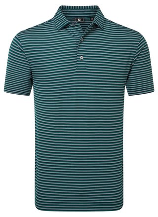 FootJoy Shadow Stripe Lisle męskie polo, granatowe