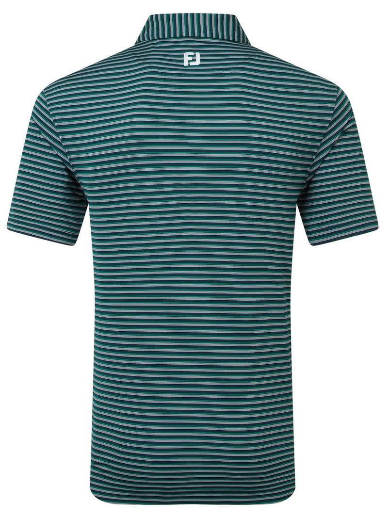 FootJoy Shadow Stripe Lisle męskie polo, granatowe