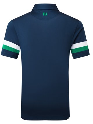 FootJoy Sleeve Stripe Pique męskie polo, navy/field green/white