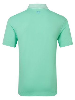 FootJoy Star Geo Trim Pique męskie polo, sea glass