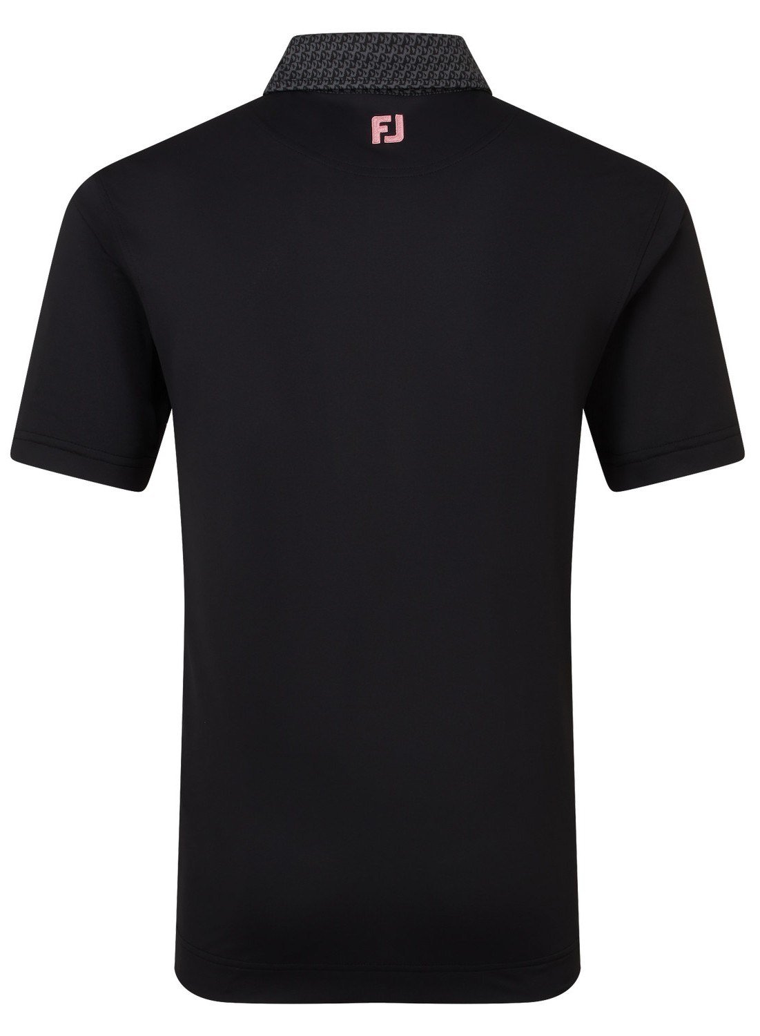 FootJoy Star Geo Trim Pique męskie polo, czarne