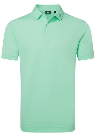 FootJoy Stretch Pique Solid męskie polo, sea glass