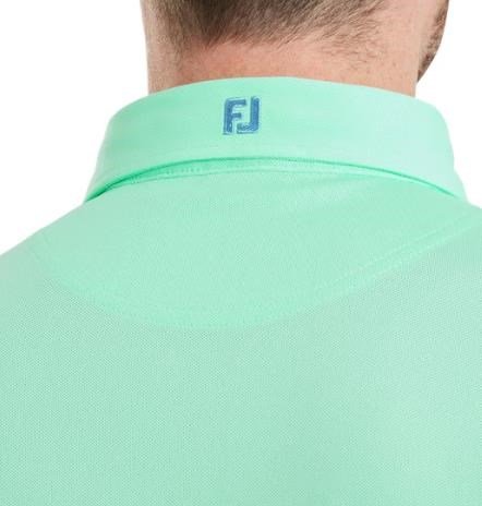 FootJoy Stretch Pique Solid męskie polo, sea glass