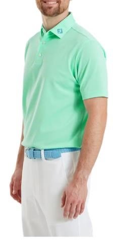 FootJoy Stretch Pique Solid męskie polo, sea glass