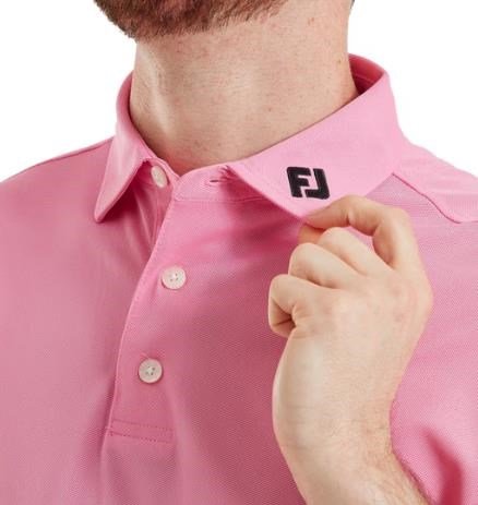 FootJoy Stretch Pique Solid męskie polo, pink pop