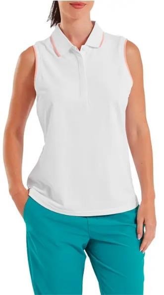 FootJoy Sleeveless damskie polo, białe