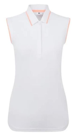 FootJoy Sleeveless damskie polo, białe
