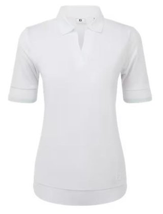 FootJoy Texture Knit damskie polo, białe