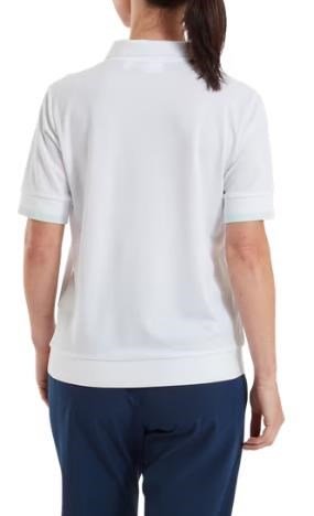 FootJoy Texture Knit damskie polo, białe