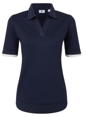 FootJoy Texture Knit damskie polo, granatowe