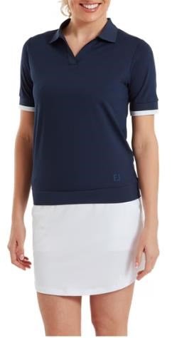 FootJoy Texture Knit damskie polo, granatowe