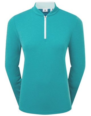 FootJoy 1/4 Zip Blade Collar Midlayer damska bluza, tile blue/glacial blue/white