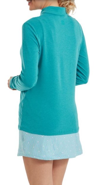 FootJoy 1/4 Zip Blade Collar Midlayer damska bluza, tile blue/glacial blue/white