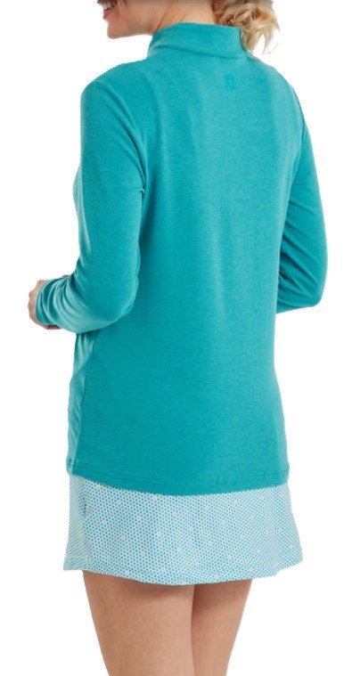 FootJoy 1/4 Zip Blade Collar Midlayer damska bluza, tile blue/glacial blue/white