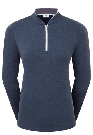 FootJoy 1/4 Zip Blade Collar Midlayer damska bluza, navy/dusty violet/glacial blue