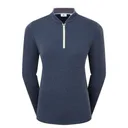 FootJoy 1/4 Zip Blade Collar Midlayer damska bluza, navy/dusty violet/glacial blue