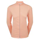 FootJoy MIDLAYER FULL ZIP PRINTED bluza damska, desert peach