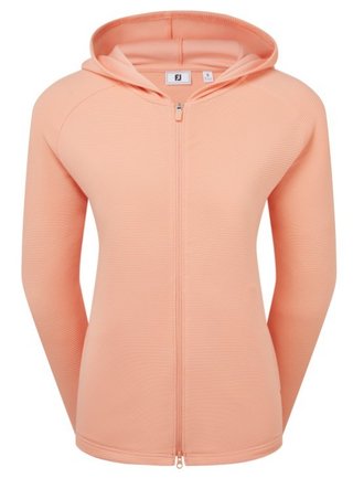 Footjoy Full-Zip Ottoman Hoodie damska bluza, desert peach