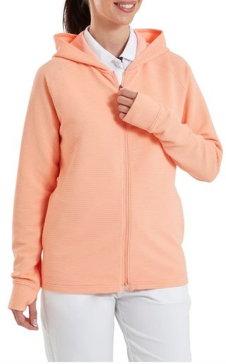 Footjoy Full-Zip Ottoman Hoodie damska bluza, desert peach