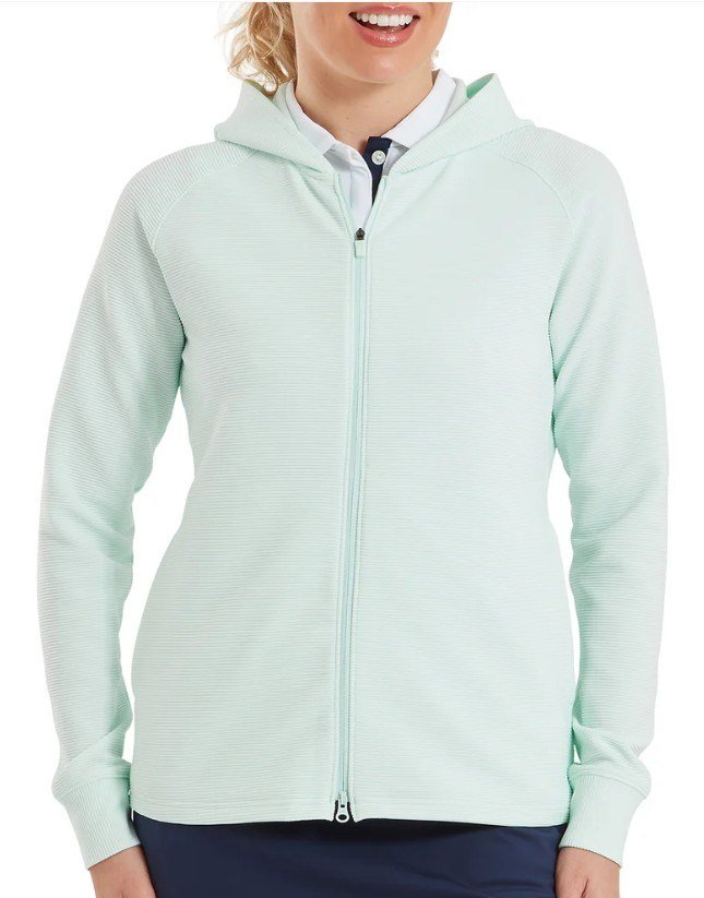 Footjoy Full-Zip Ottoman Hoodie damska bluza, glacial blue