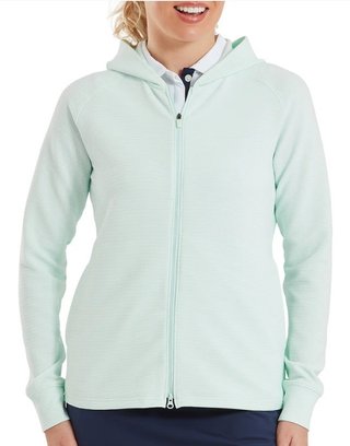 Footjoy Full-Zip Ottoman Hoodie damska bluza, glacial blue