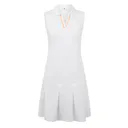 FootJoy Pleated sukienka golfowa, white/desert peach