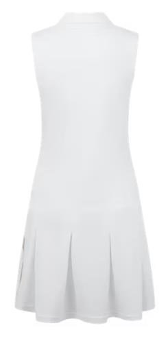 FootJoy Pleated sukienka golfowa, white/desert peach