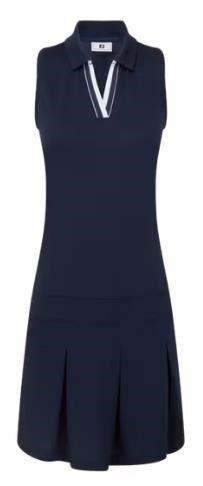 FootJoy Pleated sukienka golfowa, granatowo/biało