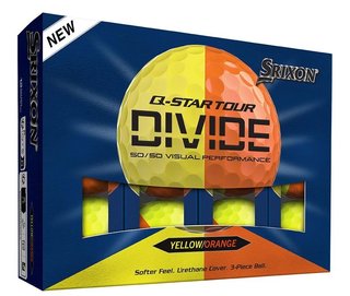 Srixon Q-Star Tour Divide piłki golfowe, żółto/pomarańczowe