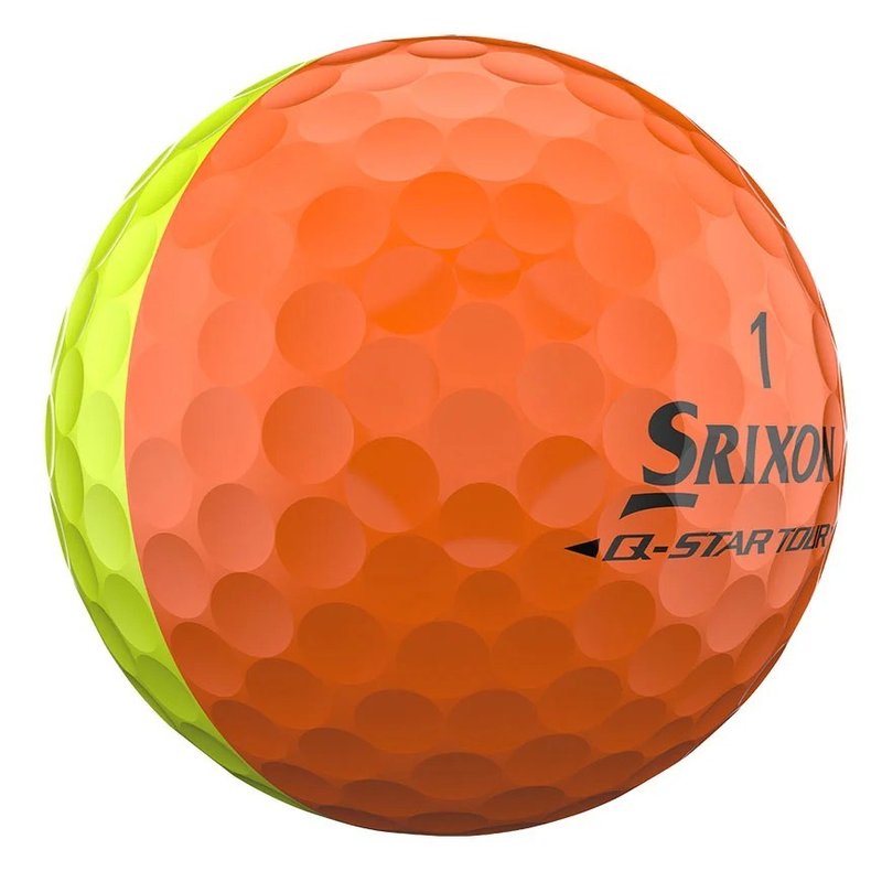 Srixon Q-Star Tour Divide piłki golfowe, żółto/pomarańczowe