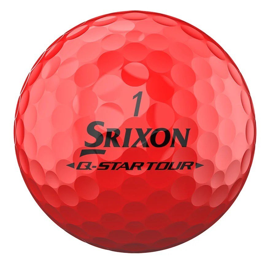 Srixon Q-Star Tour Divide Golfbälle, żółto/czerwone
