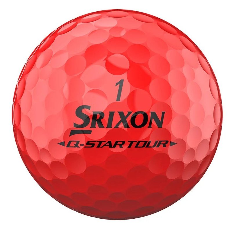 Srixon Q-Star Tour Divide Golfbälle, żółto/czerwone