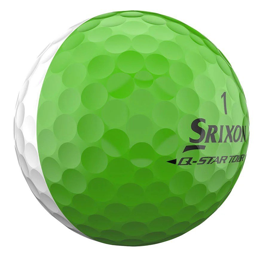 Srixon Q-Star Tour Divide piłki golfowe, biało/zielone