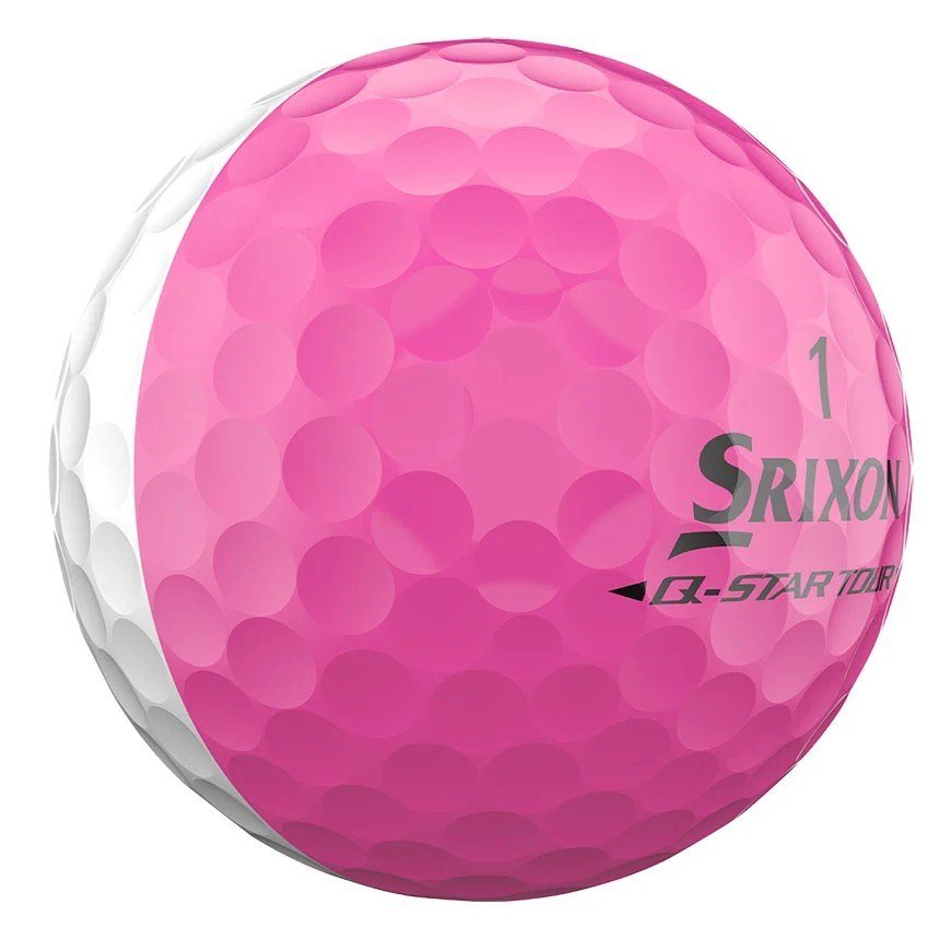 Srixon Q-Star Tour Divide piłki golfowe, biało/różowe