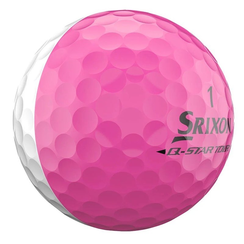 Srixon Q-Star Tour Divide piłki golfowe, biało/różowe