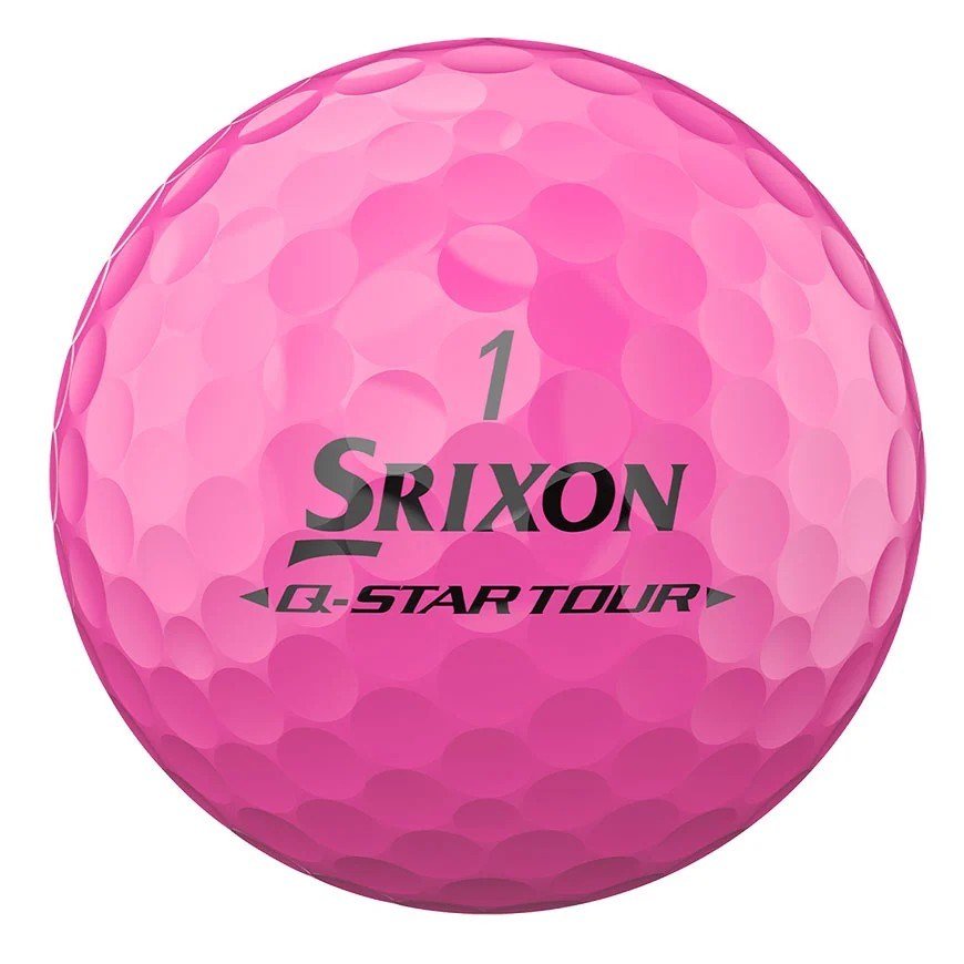 Srixon Q-Star Tour Divide piłki golfowe, biało/różowe