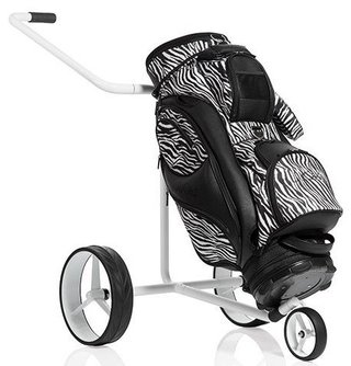 JuStar White 3-Wheeled wózek golfowy