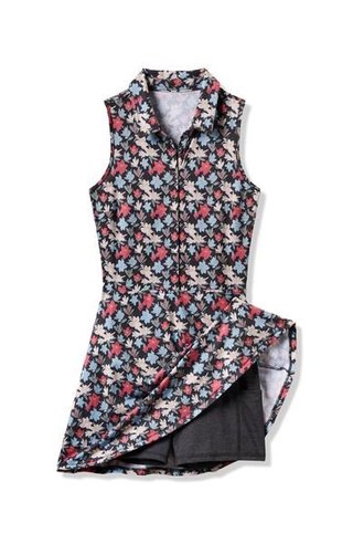 Travis Mathew Featherweight Course Time damska sukienka, black/floral